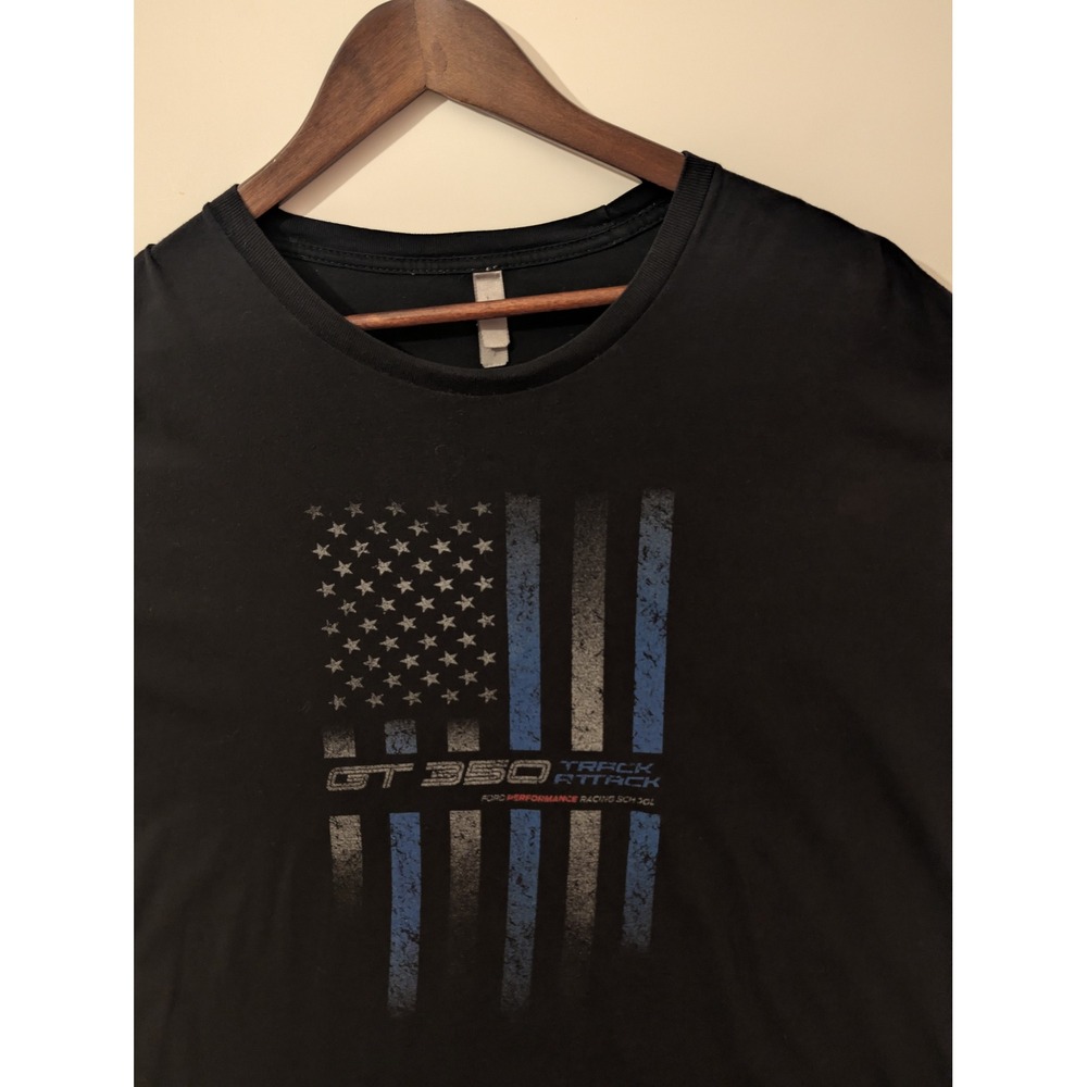 Ford GT350 Track Attack Tee Mens XL Black Fair Holes Racing Mustang Shelby Shirt